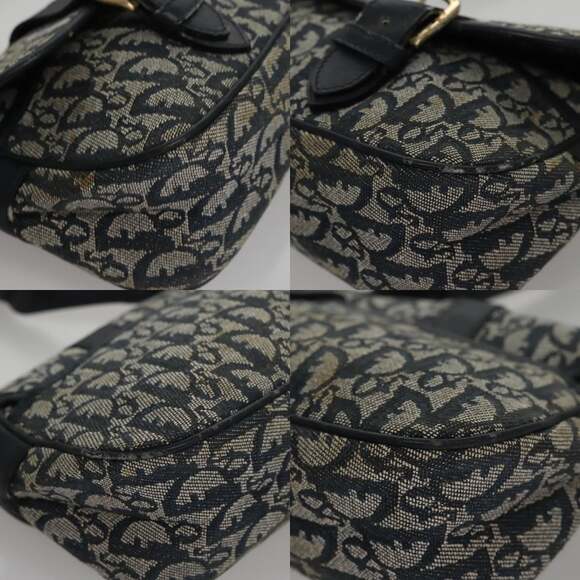 DIOR Trotter Canvas Shoulder Bag Navy - Picture 10 of 14